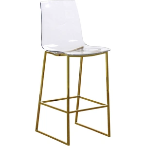 Meridian Furniture Lumen Polycarbonate Counter Stool with Metal Frame