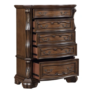 Homelegance Gilmartin Wood/Wood Veneer 5-Drawer Chest, Dark Brown