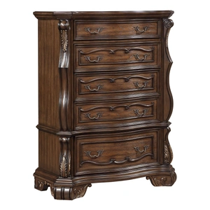 Homelegance Gilmartin Wood/Wood Veneer 5-Drawer Chest, Dark Brown