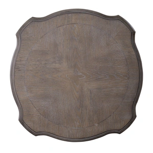 Liberty Furniture Magnolia Manor Round Wood Accent Table, Antique White & Weathered Bark
