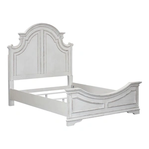Liberty Furniture Magnolia Manor Antique White Wood Panel Bed | Liberty, Antique White & Taupe
