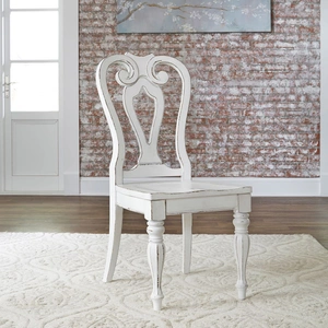 Liberty Furniture Magnolia Manor Round Drop Leaf Dining Set | Liberty Furniture, Antique White & Weathered Bark