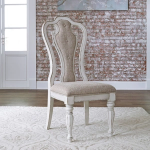 Liberty Furniture Magnolia Manor Round Drop Leaf Dining Set | Liberty Furniture, Antique White & Weathered Bark