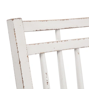 Liberty Furniture Magnolia Manor Wood Spindle Back Side Chair, Antique White & Weathered Bark (Set of 2)