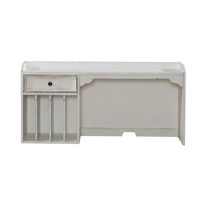 Liberty Furniture Magnolia Manor Antique White Wood Desk Hutch | Liberty, Antique White & Weathered Bark