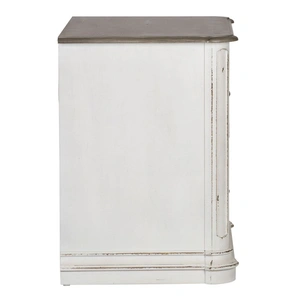 Liberty Furniture Magnolia Manor Wood 2-Drawer Jr Executive Media Lateral File Cabinet, Antique White/Weathered Bark
