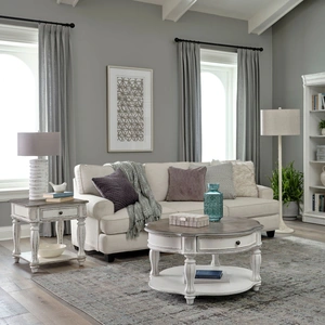 Liberty Furniture Magnolia Manor Round Cocktail Table Set | Liberty Furniture