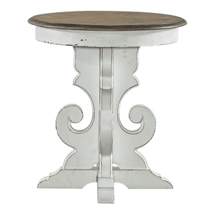Liberty Furniture Magnolia Manor Round Wood End Table | Liberty Furniture