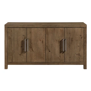 Homelegance Matisse Wood Server with 4 Doors, Brown