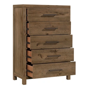 Homelegance Matisse Wood 5-Drawer Chest, Brown
