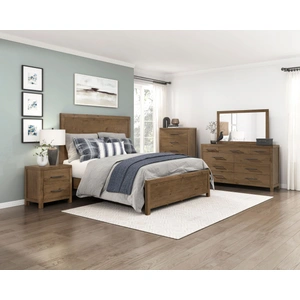 Homelegance Matisse Wood Panel Bedroom Set, Brown