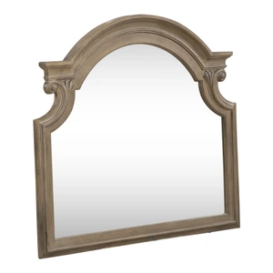 Liberty Furniture Magnolia Manor Wood/Glass Mirror, Weathered Bisque