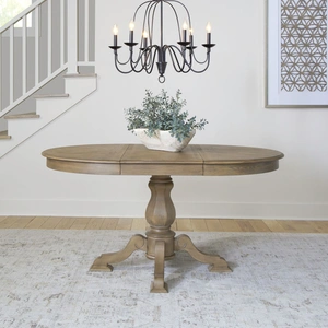 Liberty Furniture Magnolia Manor Oval Pedestal Dining Set | Extendable Table