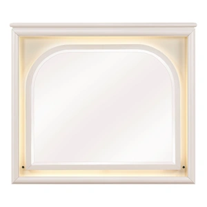 Homelegance Montrose Rectangular Wood LED Lighting Mirror, White