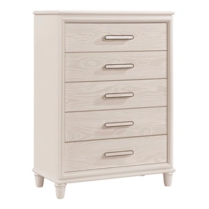 Homelegance Montrose Wood 5-Drawer Chest, White