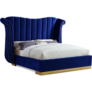 Meridian Furniture Flora Velvet Bed