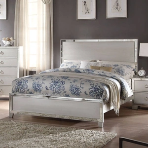 ACME Voeville II Panel Bed, Platinum