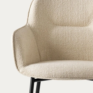 Calligaris Cocoon Fabric/Metal Customizable Upholstered Dining Armchair (Set of 4)