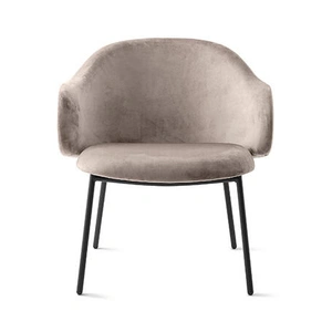 Calligaris Holly Fabric/Metal Customizable Upholstered Lounge Armchair