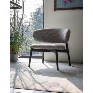 Calligaris Oleandro Fabric/Wood Customizable Upholstered Lounge Chair