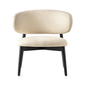 Calligaris Oleandro Fabric/Wood Customizable Upholstered Lounge Chair