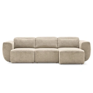 Calligaris Pandora Fabric 3-Seater Maxi Sofa with 3 Pull-Out Seats, Sand