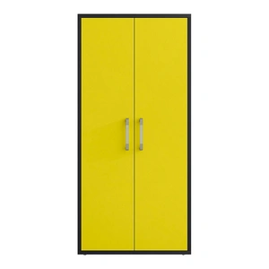 Manhattan Comfort Eiffel 73.43-inch Garage Cabinet w/4 Adjustable Shelves