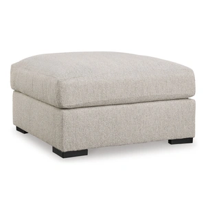 Ashley Furniture Ballyton 36-inch Square Oversized Accent Ottoman - Sand Beige Polyester, Sand