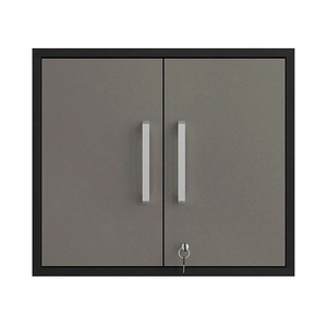 Manhattan Comfort Eiffel Floating Garage Storage Cabinet w/Lock & Key