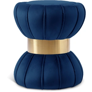 Meridian Furniture Vino Velvet Ottoman/Stool
