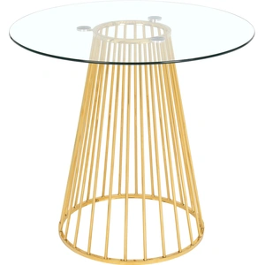 Meridian Furniture Gio 40-inch Round Glass Counter Height Table with Metal Base