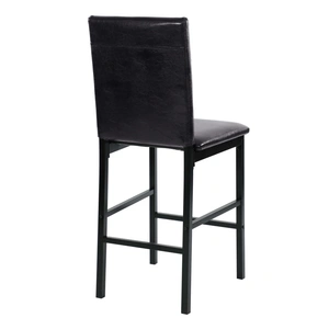 Homelegance Tempe Transitional Vinyl/Iron Counter Dining Chair, Brown (Set of 4)