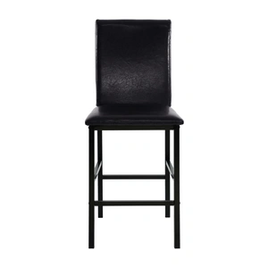 Homelegance Tempe Transitional Vinyl/Iron Counter Dining Chair, Brown (Set of 4)