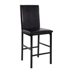 Homelegance Tempe Transitional Vinyl/Iron Counter Dining Chair, Brown (Set of 4)