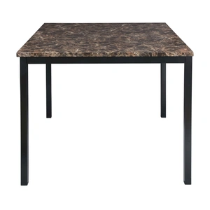 Homelegance Tempe Transitional Iron Counter Dining Table, Brown