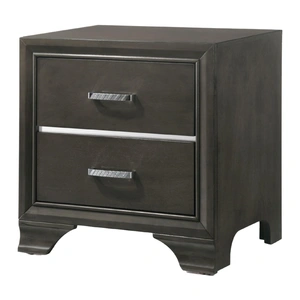 ACME Carine II Wood Nightstand, Gray