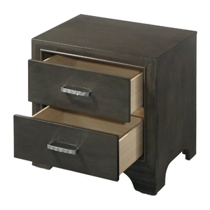 ACME Carine II Wood Nightstand, Gray
