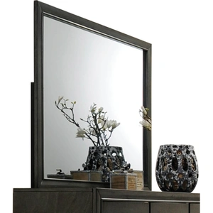 ACME Carine II Wood Mirror, Gray