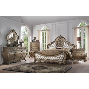 ACME Ragenardus Tufted Panel Bedroom Set