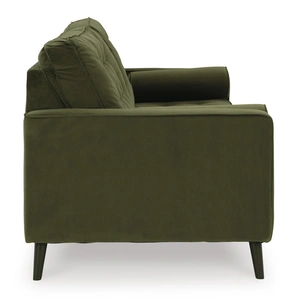 Ashley Furniture Reveon Lakes Modern Sofa | Olive Velvet & Button Tufted, Olive