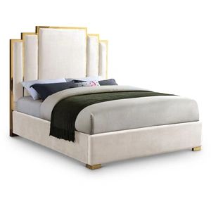 Meridian Furniture Hugo Velvet Bed