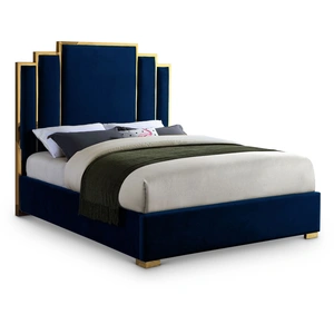 Meridian Furniture Hugo Velvet Bed