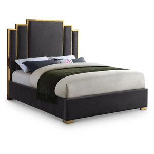 Meridian Furniture Hugo Velvet Bed