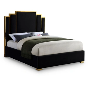 Meridian Furniture Hugo Velvet Bed