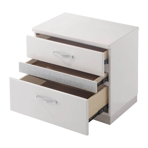 ACME Naima II Wood/Wood Veneer Nightstand, White