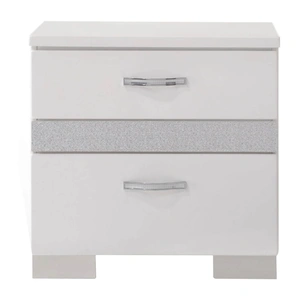 ACME Naima II Wood/Wood Veneer Nightstand, White