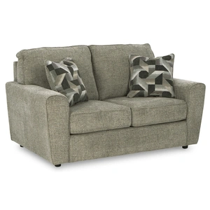 Ashley Furniture Cascilla Polyester Loveseat in Pewter