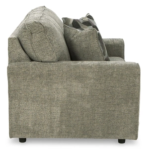 Ashley Furniture Cascilla Polyester Loveseat in Pewter