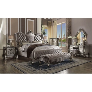 ACME Versailles Velvet Tufted Panel Bedroom Set