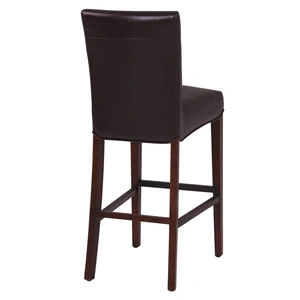 NPD (New Pacific Direct) Milton Bonded Leather Bar Stool, Coffee Bean